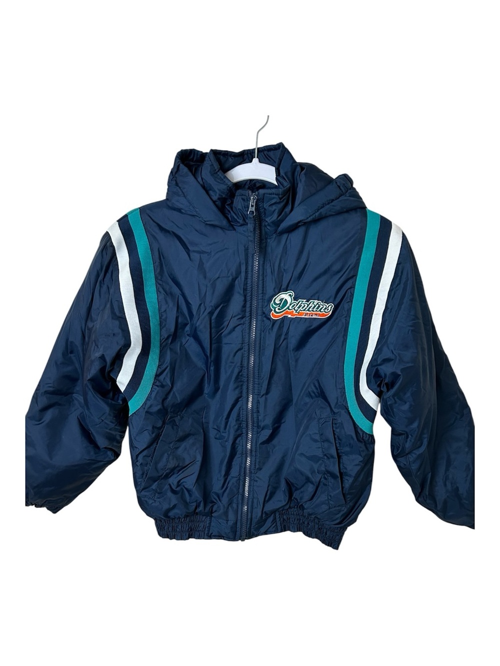 Reebok Vintage Miami Dolphins Kids Navy Sportswear Jacket